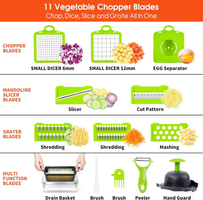 14 In 1 Vegetable Chopper and Cutter