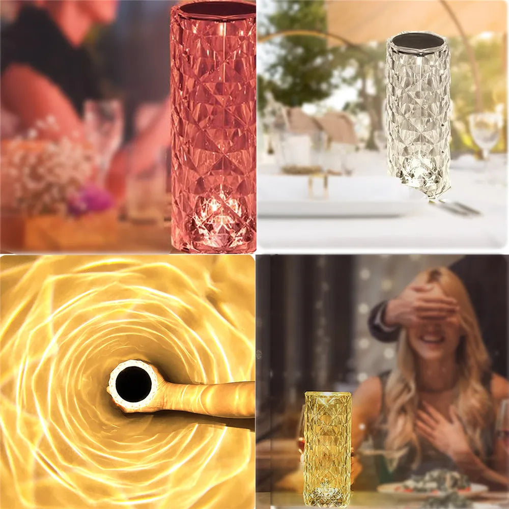 16 Colors Crystal Diamond Lamp