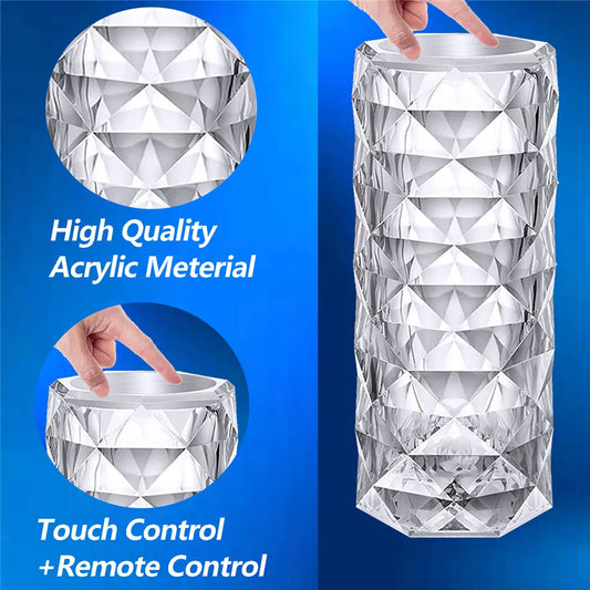 16 Colors Crystal Diamond Lamp