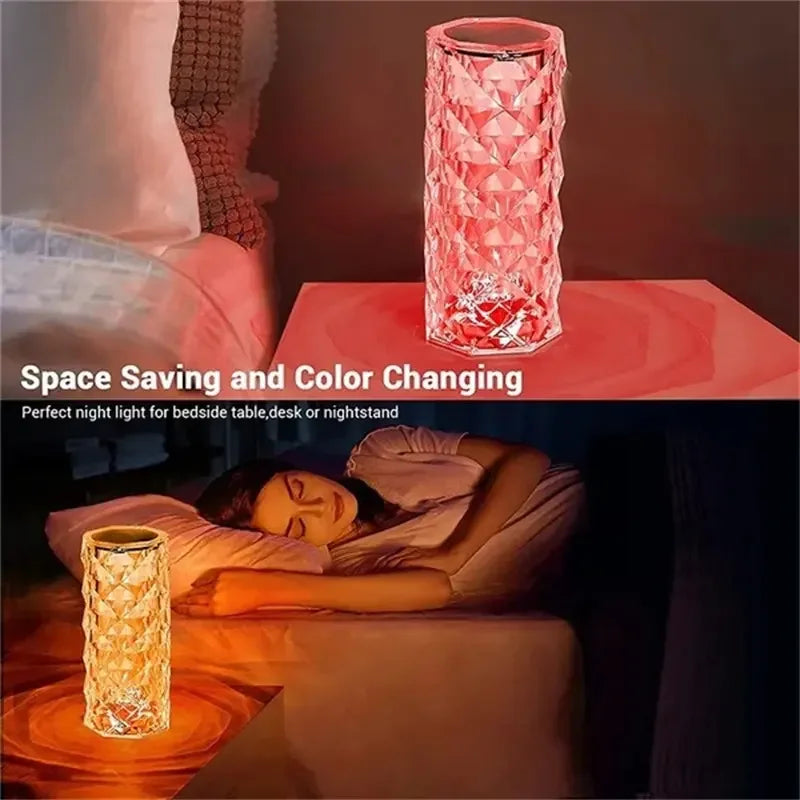 16 Colors Crystal Diamond Lamp