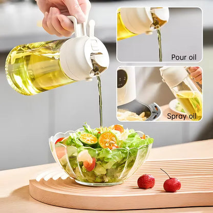 2 in 1 Glass Oil Sprayer & Dispenser
