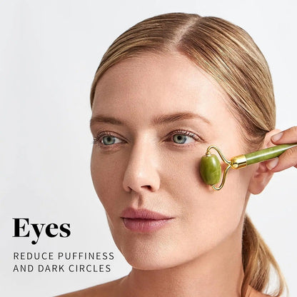 Jade Gem Stone Face Massage